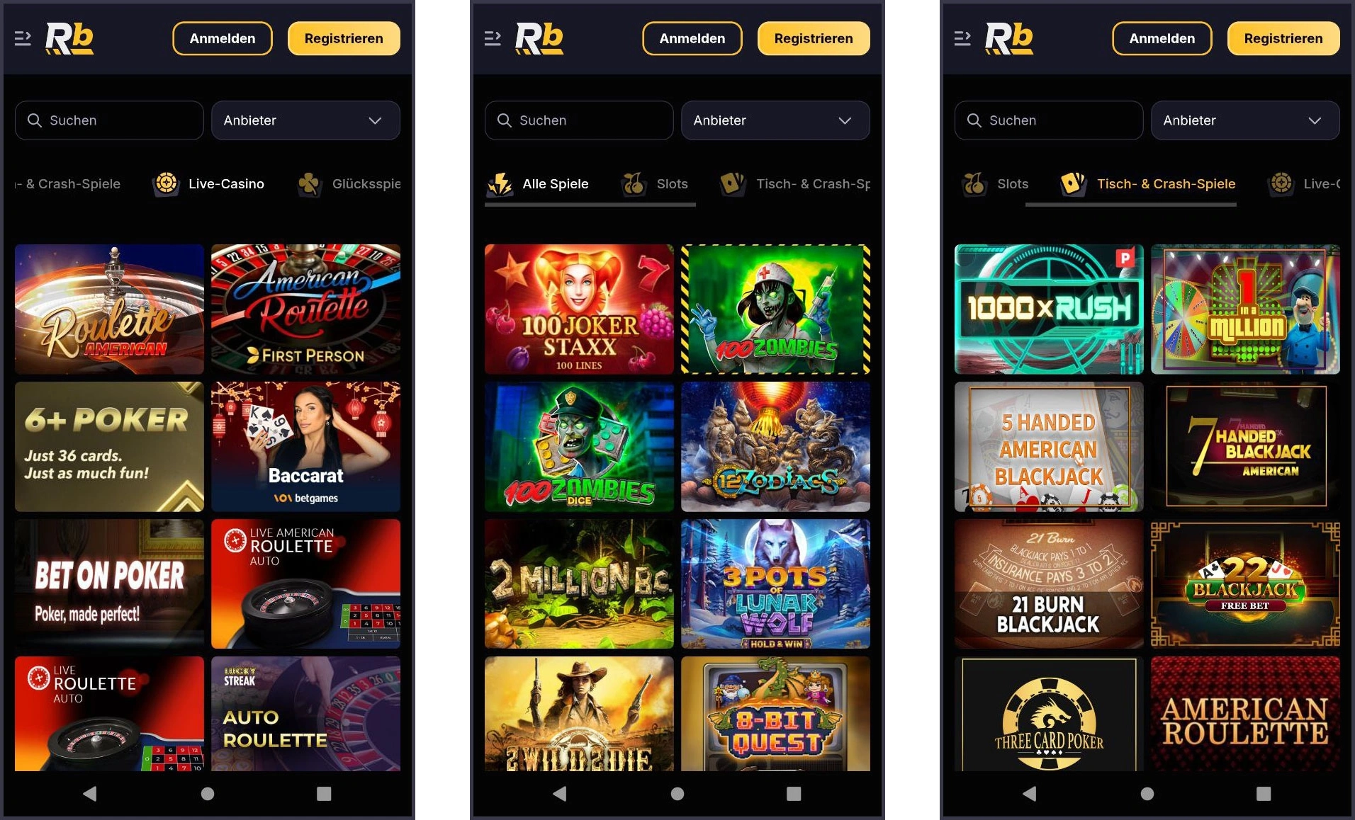 Spielautomaten und Spiele aus der RoiBets Casino Spielzeugbibliothek